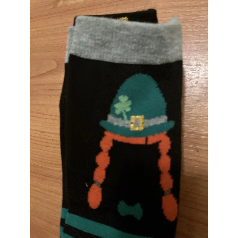 St Patrick’s Day Novelty Socks 3 Pair Shoe Size     6-12